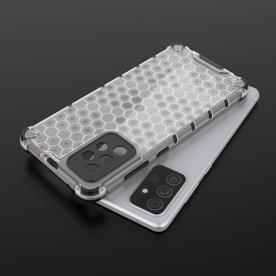 Dėklas Honeycomb Case armor cover with TPU Samsung Galaxy A72 4G Juodas 7