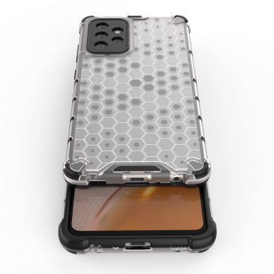 Dėklas Honeycomb Case armor cover with TPU Samsung Galaxy A72 4G Mėlynas 8