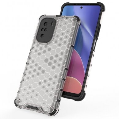 Dėklas Honeycomb Xiaomi Redmi K40 Pro+ / K40 Pro / K40 / Poco F3 Juodas 7 Dėklas Honeycomb Xiaomi Redmi K40 Pro+ / K40 Pro / K40 / Poco F3 Juodas 7