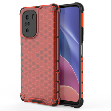 Dėklas Honeycomb Xiaomi Redmi K40 Pro+ / K40 Pro / K40 / Poco F3 Raudonas Dėklas Honeycomb Xiaomi Redmi K40 Pro+ / K40 Pro / K40 / Poco F3 Raudonas