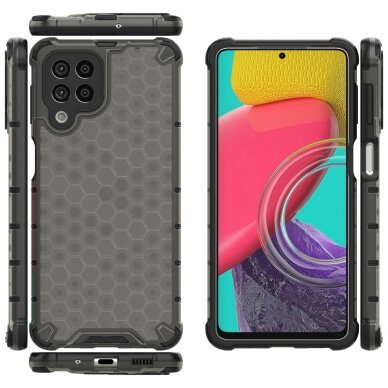 Dėklas Honeycomb case armored Samsung Galaxy M53 5G Juodas 19 Dėklas Honeycomb case armored Samsung Galaxy M53 5G Juodas 19