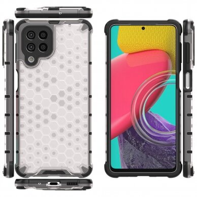 Dėklas Honeycomb case armored Samsung Galaxy M53 5G Permatomas 15 Dėklas Honeycomb case armored Samsung Galaxy M53 5G Permatomas 15