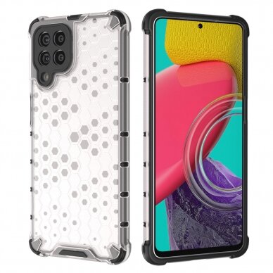 Dėklas Honeycomb case armored Samsung Galaxy M53 5G Permatomas 18 Dėklas Honeycomb case armored Samsung Galaxy M53 5G Permatomas 18