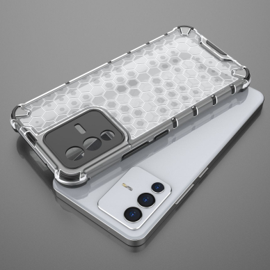 Dėklas Honeycomb Vivo V23 5G Permatomas UGLX912 19 Dėklas Honeycomb Vivo V23 5G Permatomas UGLX912 19