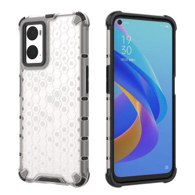 Dėklas Honeycomb case armored Oppo A76 / Oppo A36 / Realme 9i Permatomas 15