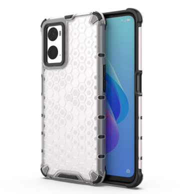 Dėklas Honeycomb case armored Oppo A76 / Oppo A36 / Realme 9i Permatomas Dėklas Honeycomb case armored Oppo A76 / Oppo A36 / Realme 9i Permatomas