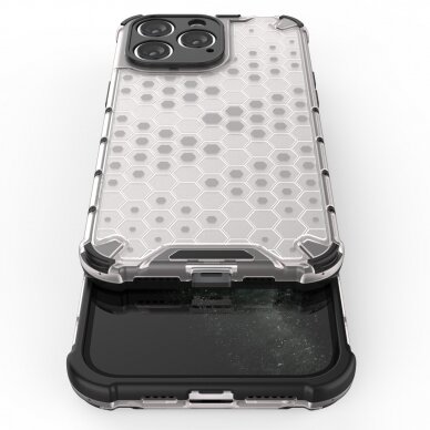 Dėklas Honeycomb iPhone 14 Pro Juodas 6