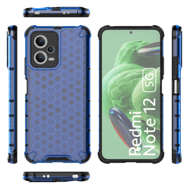 Dėklas Honeycomb Xiaomi Redmi Note 12 5G / Poco X5 5G armored hybrid case Mėlynas 1 Dėklas Honeycomb Xiaomi Redmi Note 12 5G / Poco X5 5G armored hybrid case Mėlynas 1