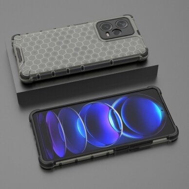 Dėklas Honeycomb Xiaomi Redmi Note 12 Pro+ armored hybrid cover Juodas 2 Dėklas Honeycomb Xiaomi Redmi Note 12 Pro+ armored hybrid cover Juodas 2