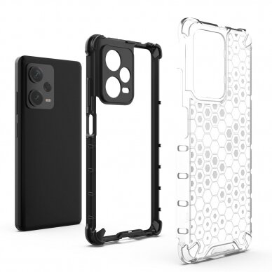 Dėklas Honeycomb Xiaomi Redmi Note 12 Pro+ armored hybrid cover Juodas 6 Dėklas Honeycomb Xiaomi Redmi Note 12 Pro+ armored hybrid cover Juodas 6