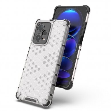 Dėklas Honeycomb Xiaomi Redmi Note 12 Pro+ armored hybrid cover Juodas 8