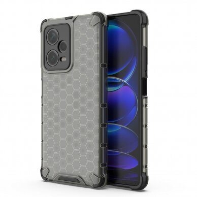 Dėklas Honeycomb Xiaomi Redmi Note 12 Pro+ armored hybrid cover Juodas Dėklas Honeycomb Xiaomi Redmi Note 12 Pro+ armored hybrid cover Juodas