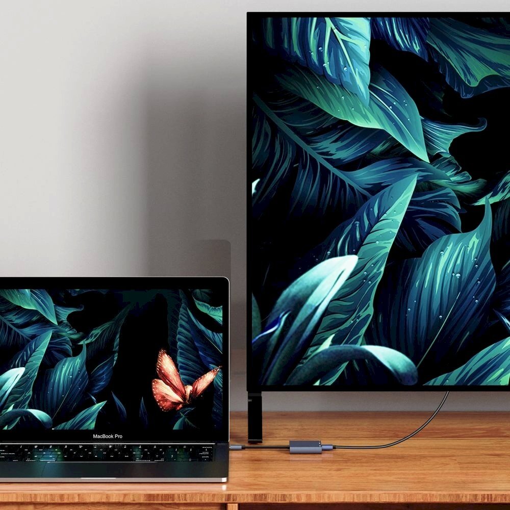 HUB Tech-Protect V1 3in1 USB-C - USB-A 3.0 / USB-C PD 100W / HDMI 4K 30Hz - pilkas 6 HUB Tech-Protect V1 3in1 USB-C - USB-A 3.0 / USB-C PD 100W / HDMI 4K 30Hz - pilkas 6