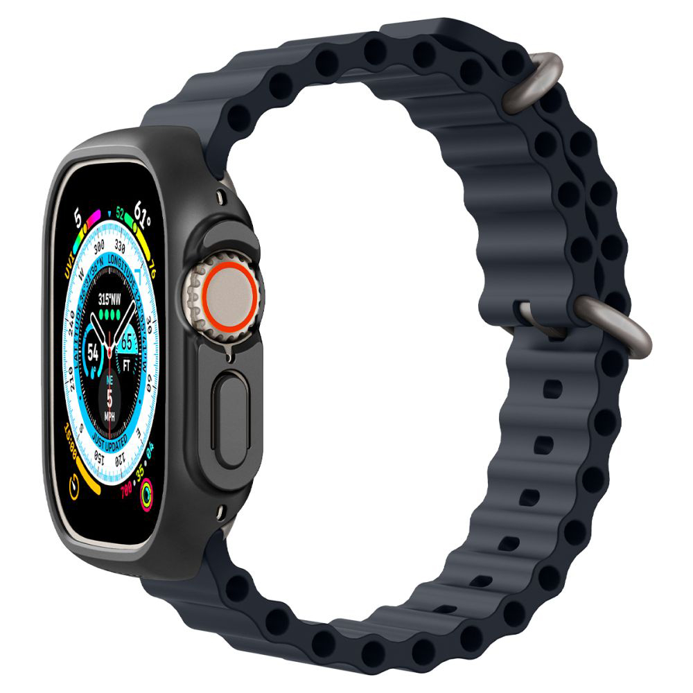 Akcija! Dėklas skirtas Apple Watch Ultra (49mm) - Spigen Thin Fit - Juodas 5 Akcija! Dėklas skirtas Apple Watch Ultra (49mm) - Spigen Thin Fit - Juodas 5