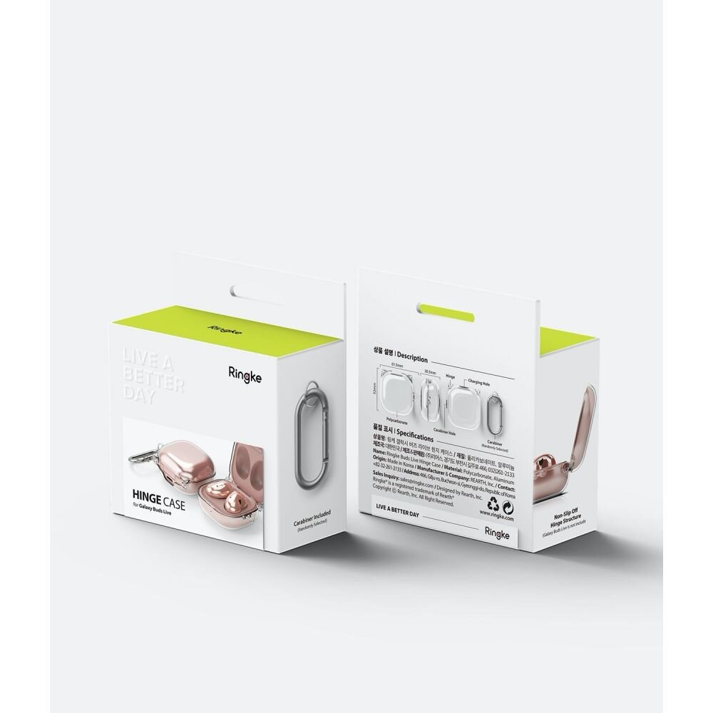 Akcija! Dėklas skirtas Samsung Galaxy Buds Live - Ringke Hinge Case - permatomas 9 Akcija! Dėklas skirtas Samsung Galaxy Buds Live - Ringke Hinge Case - permatomas 9