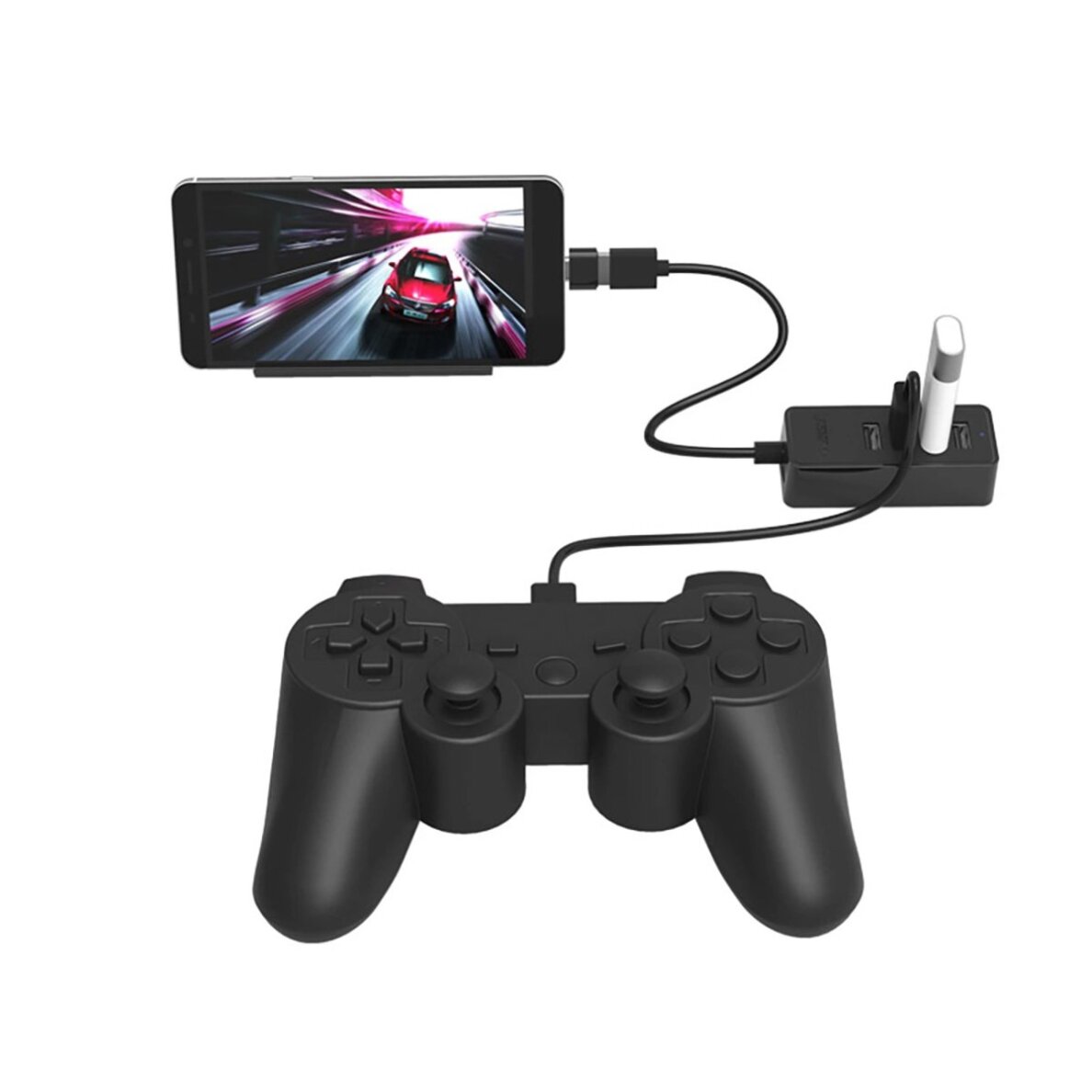 USB šakotuvas Hub Orico W5P-U2-030 4x USB-A 2.0 30 cm – juodas 3 USB šakotuvas Hub Orico W5P-U2-030 4x USB-A 2.0 30 cm – juodas 3