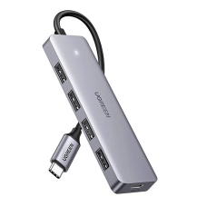 Ugreen CM219 35574 HUB su 4 USB-A 3.0 jungtimis ir USB-A 3.0 kabeliu 1 m – juodas