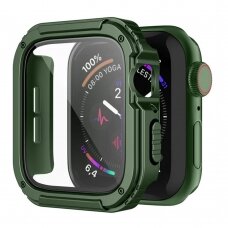 [Užsakomoji prekė] Dėklas skirtas Apple Watch 7 / 8 / 9 (41mm) + Folie - Lito Watch Armor 360 - Žalias