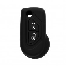 [Užsakomoji prekė] Dėklas raktui Citroen Berlingo, C1, C2, C3 - Techsuit Car Key Case (1021.04) - Juodas