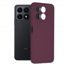 [Užsakomoji prekė] Telefono dėklas Honor X8a - Techsuit Soft Edge Silicone - Plum Violetinė HOZ299