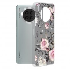 [Užsakomoji prekė] Dėklas skirtas Huawei nova 8i / Honor 50 Lite - Techsuit Marble Series - Bloom of Ruth Pilkas HOZ299