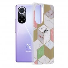 [Užsakomoji prekė] Dėklas skirtas Huawei nova 9 / Honor 50 - Techsuit Marble Series - Violetinis Hex HOZ299