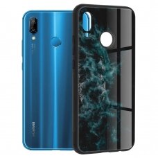 [Užsakomoji prekė] Dėklas skirtas Huawei P20 Lite - Techsuit Glaze Series - Mėlynas Nebula