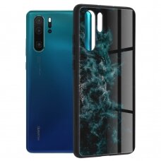[Užsakomoji prekė] Dėklas skirtas Huawei P30 Pro / P30 Pro New Edition - Techsuit Glaze Series - Mėlynas Nebula