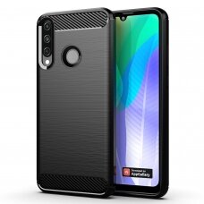 [Užsakomoji prekė] Dėklas skirtas Huawei Y6p - Techsuit Carbon Silicone - Juodas