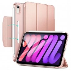 [Užsakomoji prekė] Dėklas iPad mini 6 (2021) - ESR Ascend Trifold - rožinės/auksinės spalvos