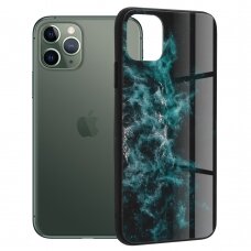 [Užsakomoji prekė] Dėklas skirtas iPhone 11 Pro - Techsuit Glaze Series - Mėlynas Nebula UTK840