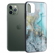 [Užsakomoji prekė] Dėklas skirtas iPhone 11 Pro - Techsuit Glaze Series - Mėlynas Ocean UTK840