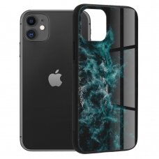 [Užsakomoji prekė] Dėklas skirtas iPhone 11 - Techsuit Glaze Series - Mėlynas Nebula ORQ671