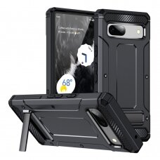 [Užsakomoji prekė] Dėklas iPhone 11 - Techsuit Hybrid Armor Kickstand - Juodas