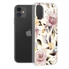 [Užsakomoji prekė] Dėklas skirtas iPhone 11 - Techsuit Marble Series - Chloe Baltas ORQ671