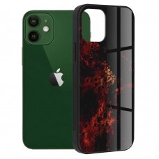 [Užsakomoji prekė] Dėklas skirtas iPhone 12 / 12 Pro - Techsuit Glaze Series - Raudonas Nebula