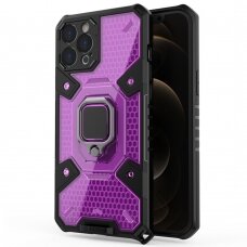 [Užsakomoji prekė] Dėklas skirtas iPhone 12 Pro Max - Techsuit Honeycomb Armor - Rožinis-Violetinė