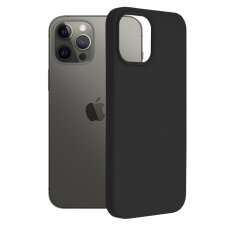 [Užsakomoji prekė] Dėklas skirtas iPhone 12 Pro Max - Techsuit Soft Edge Silicone - Juodas