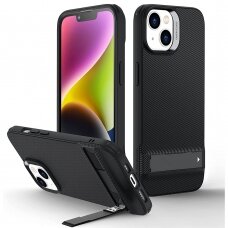 [Užsakomoji prekė] Dėklas skirtas iPhone 13 - ESR Air Shield Boost Kickstand - Translucent Juodas