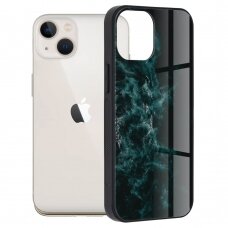 [Užsakomoji prekė] Dėklas skirtas iPhone 13 mini - Techsuit Glaze Series - Mėlynas Nebula DFK722