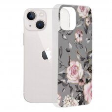 [Užsakomoji prekė] Dėklas skirtas iPhone 13 mini - Techsuit Marble Series - Bloom of Ruth Pilkas DFK722