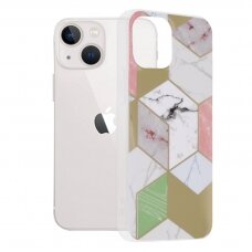 [Užsakomoji prekė] Dėklas skirtas iPhone 13 mini - Techsuit Marble Series - Violetinis Hex DFK722