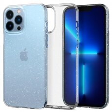 [Užsakomoji prekė] Dėklas skirtas iPhone 13 Pro Max - Spigen Liquid Crystal Glitter - Skaidrus Blizgučiai
