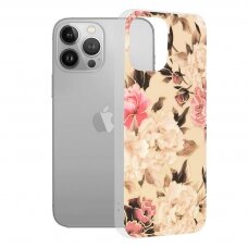 [Užsakomoji prekė] Dėklas skirtas iPhone 13 Pro Max - Techsuit Marble Series - Mary Berry Nude IKX765