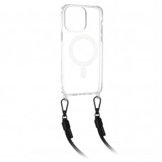 [Užsakomoji prekė] Dėklas iPhone 13 Pro - Techsuit Acrylic MagSafe Crossbody - Juodas