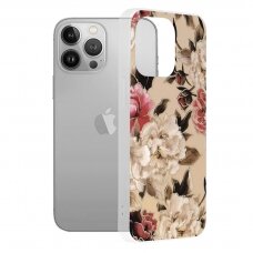 [Užsakomoji prekė] Dėklas skirtas iPhone 13 Pro - Techsuit Marble Series - Mary Berry Nude LYH194