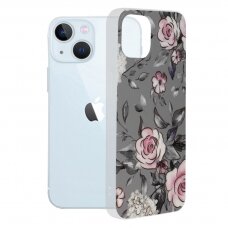 [Užsakomoji prekė] Dėklas skirtas iPhone 13 - Techsuit Marble Series - Bloom of Ruth Pilkas BVC439