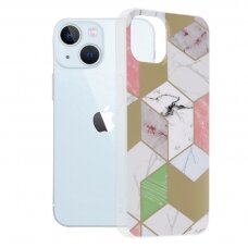 [Užsakomoji prekė] Dėklas skirtas iPhone 13 - Techsuit Marble Series - Violetinis Hex