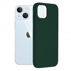 [Užsakomoji prekė] Dėklas skirtas iPhone 13 - Techsuit Soft Edge Silicone - Tamsiai Žalias