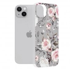[Užsakomoji prekė] Dėklas skirtas iPhone 14 Plus - Techsuit Marble Series - Bloom of Ruth Pilkas GRN559